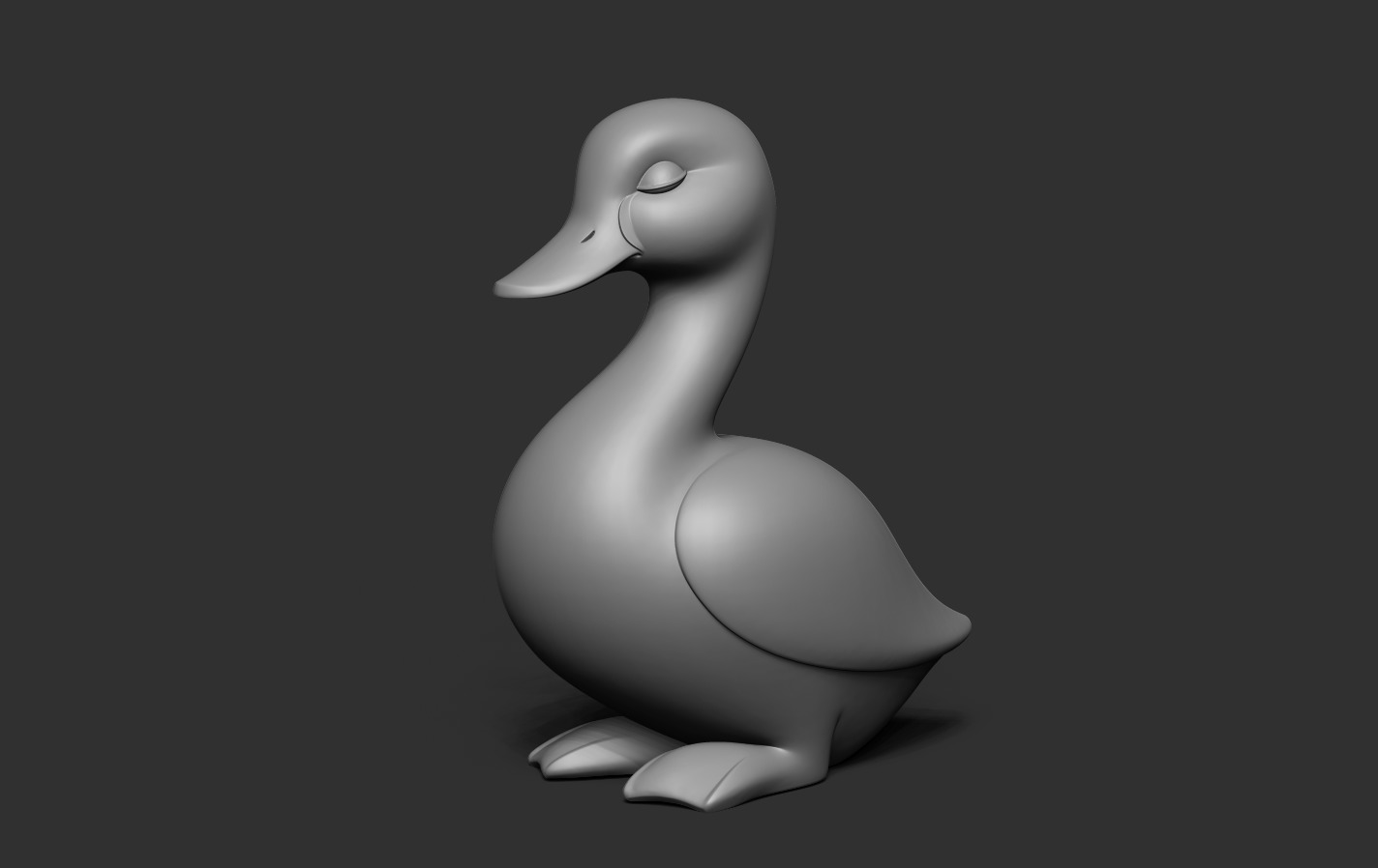 Duck Statue 3D print model_18