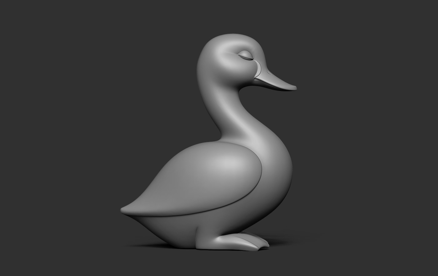 Duck Statue 3D print model_13