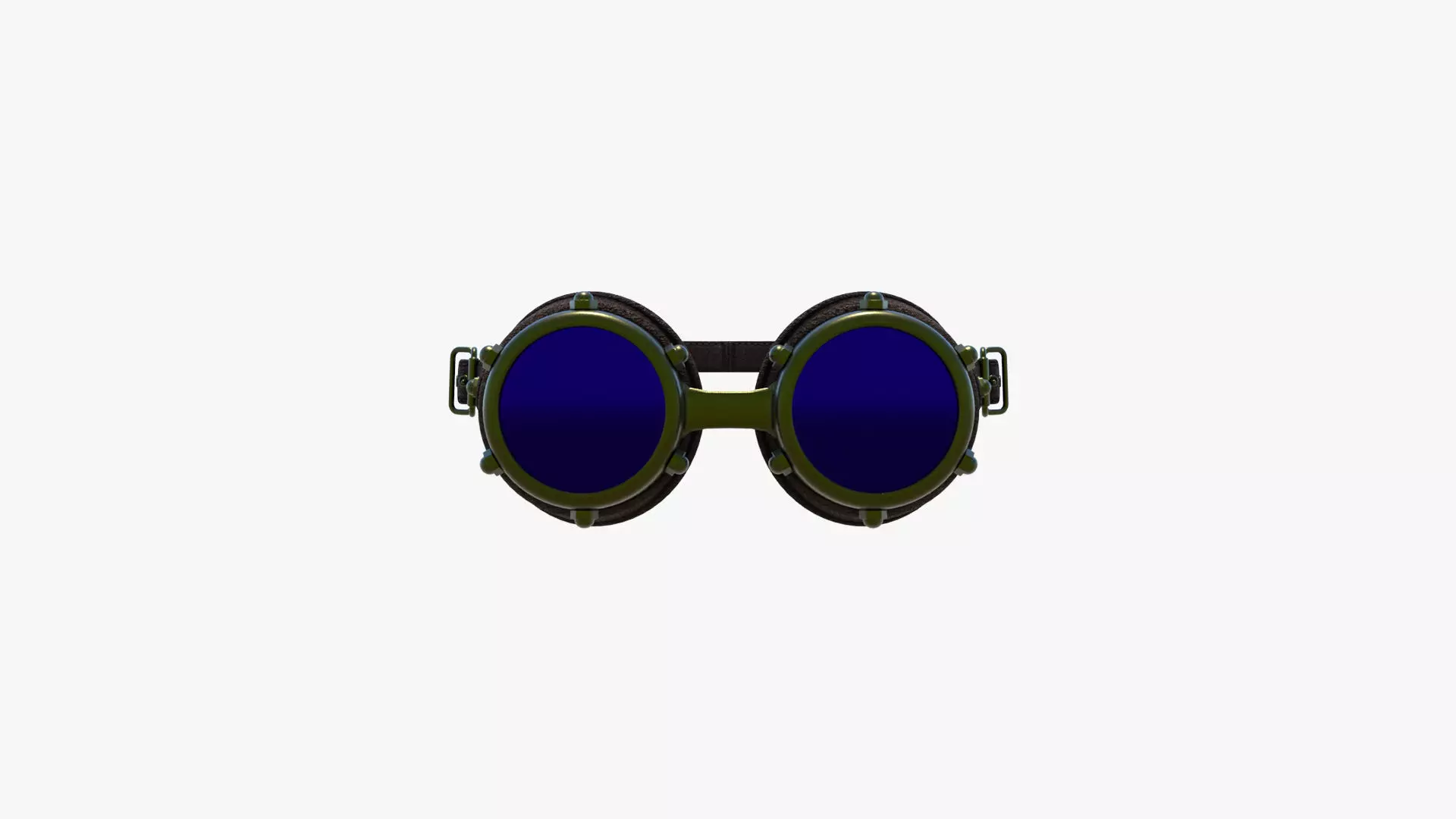 Goggles 01 Low-poly 3D model_0