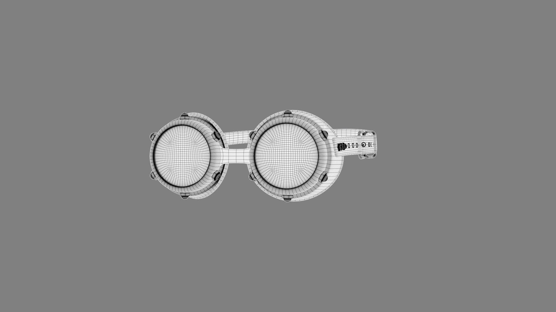Goggles 01 Low-poly 3D model_12