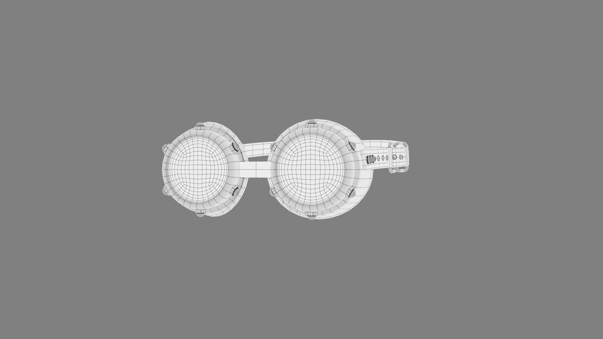 Goggles 01 Low-poly 3D model_11
