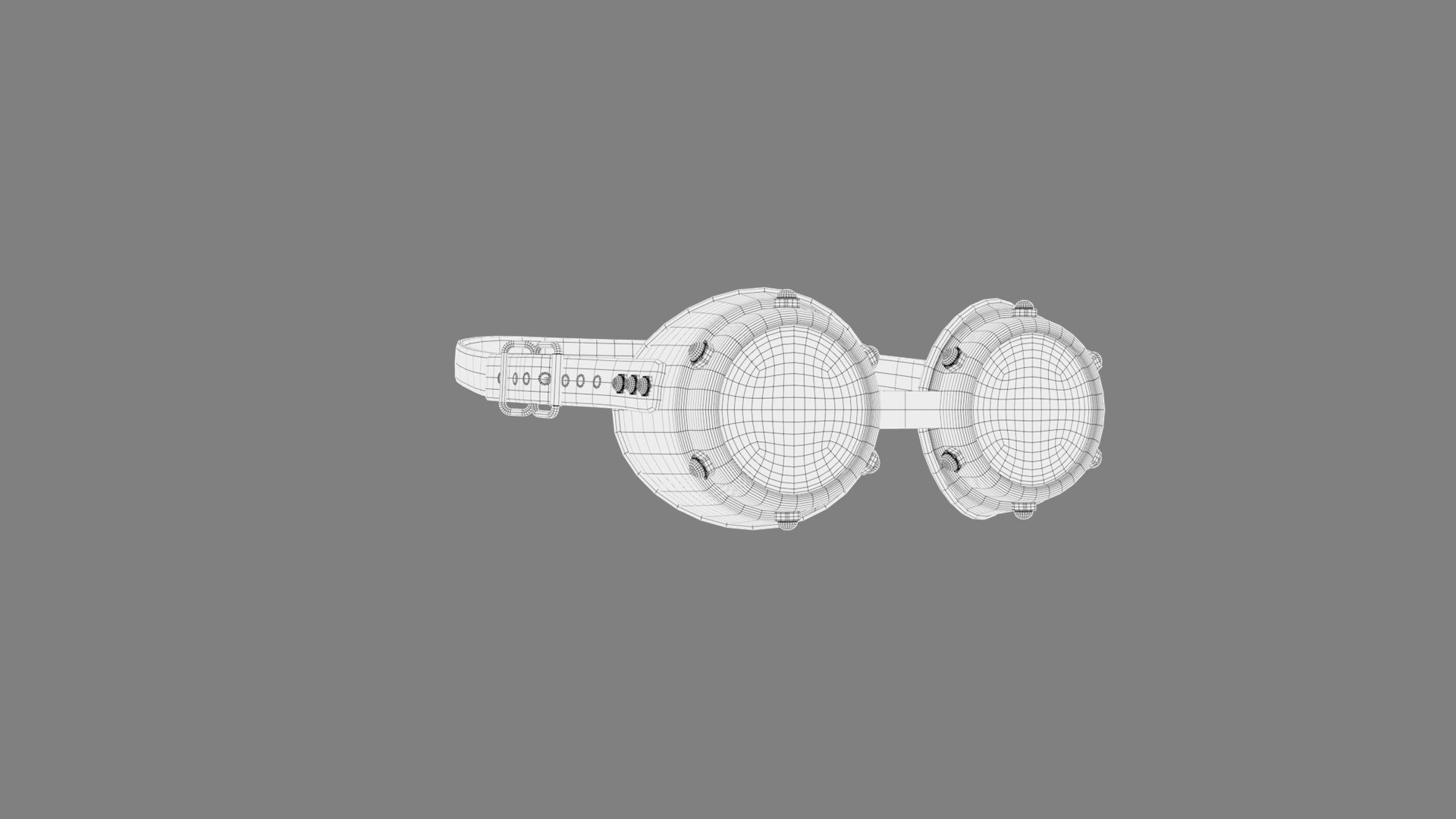 Goggles 01 Low-poly 3D model_10