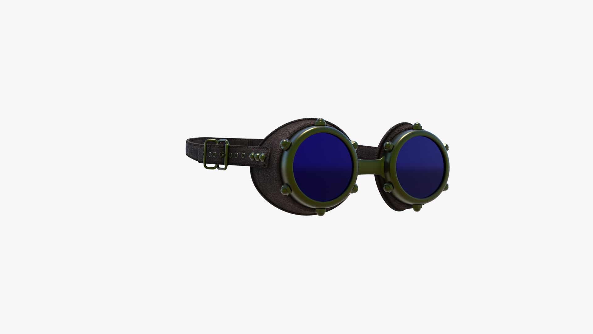 Goggles 01 Low-poly 3D model_9