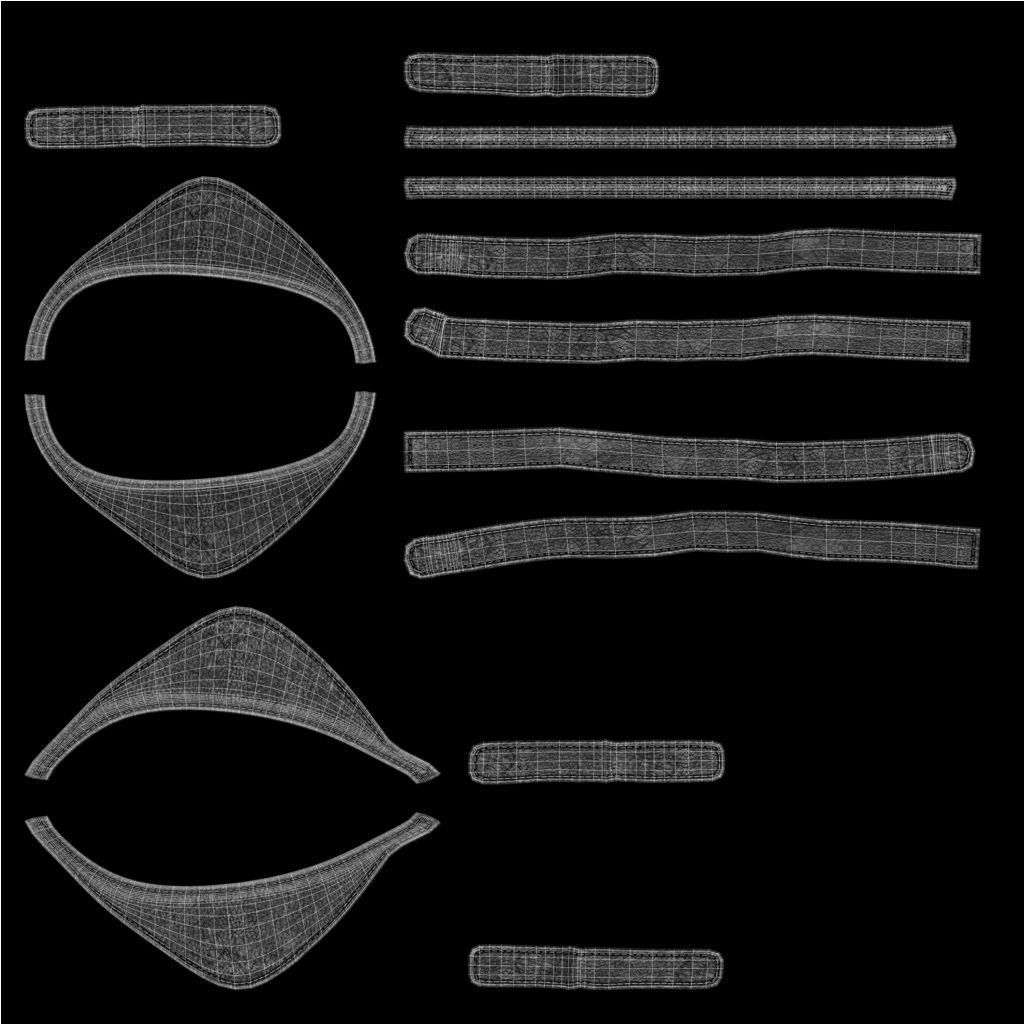 Goggles 01 Low-poly 3D model_13