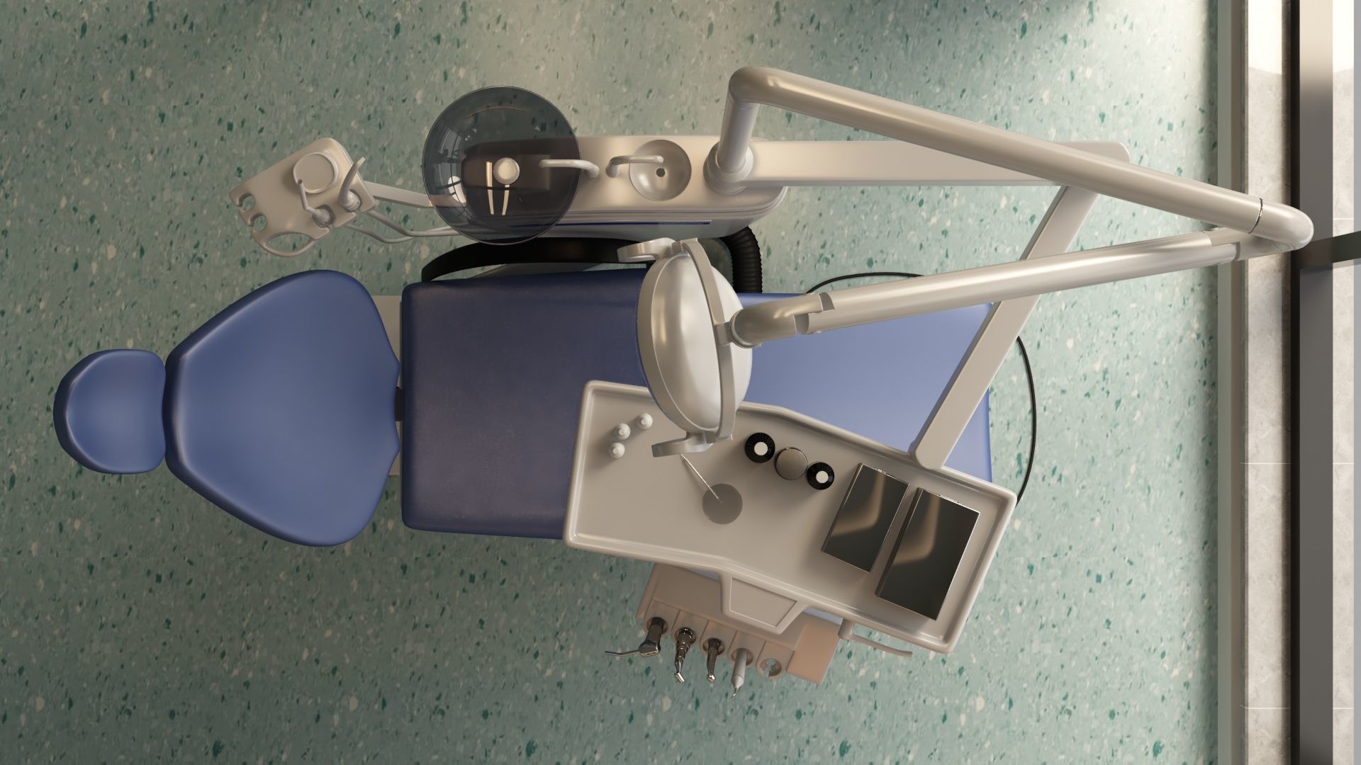 Dental Opearting Room and Lobby 3D model_13