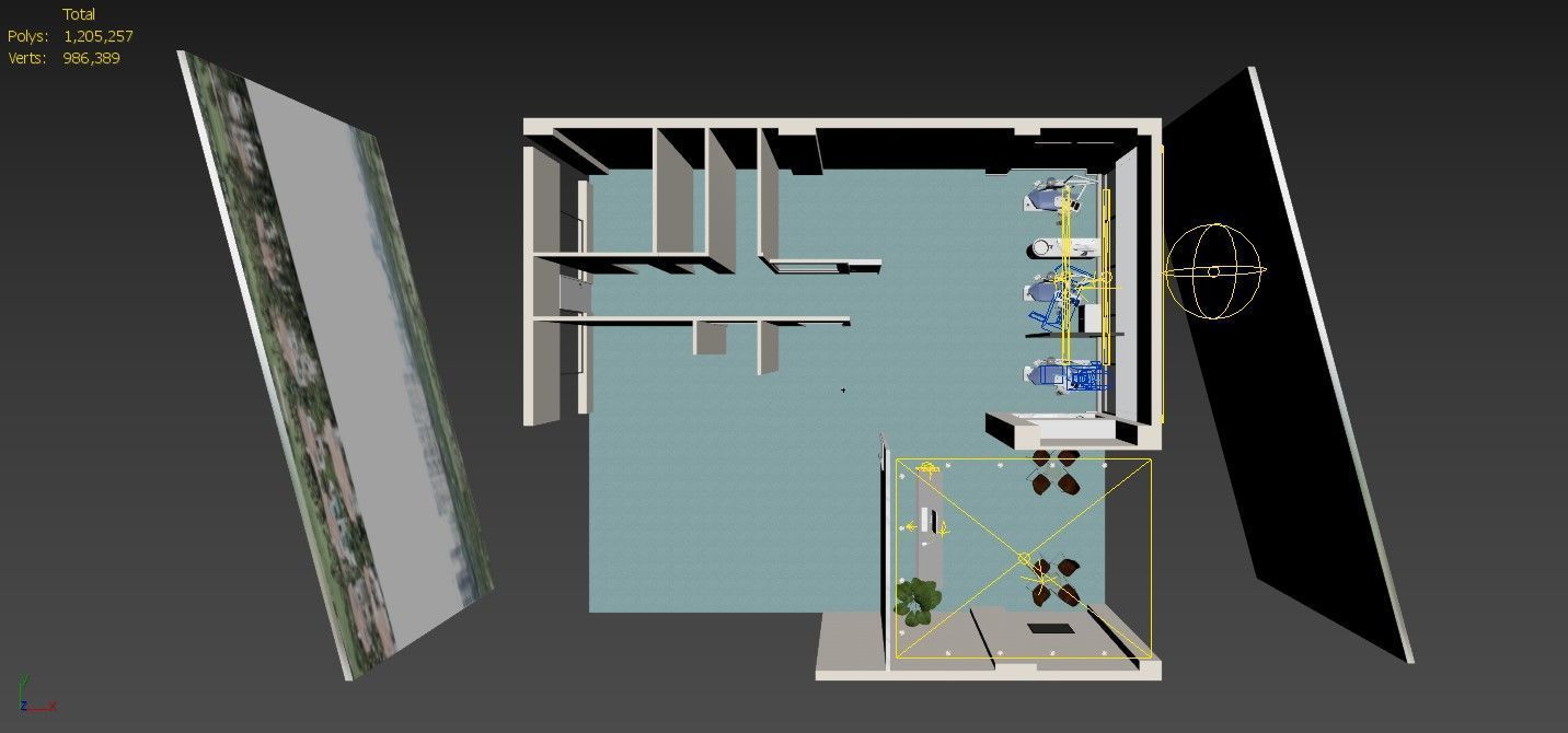 Dental Opearting Room and Lobby 3D model_19