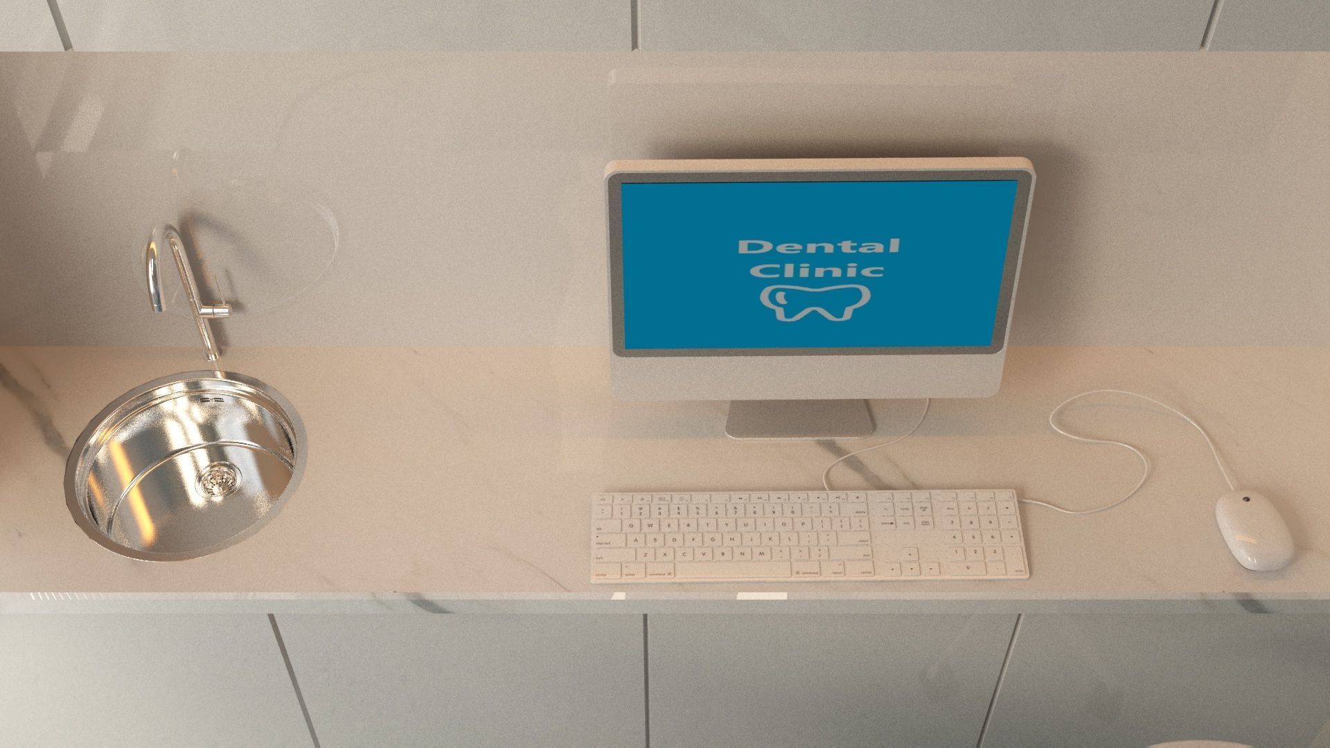 Dental Opearting Room and Lobby 3D model_8