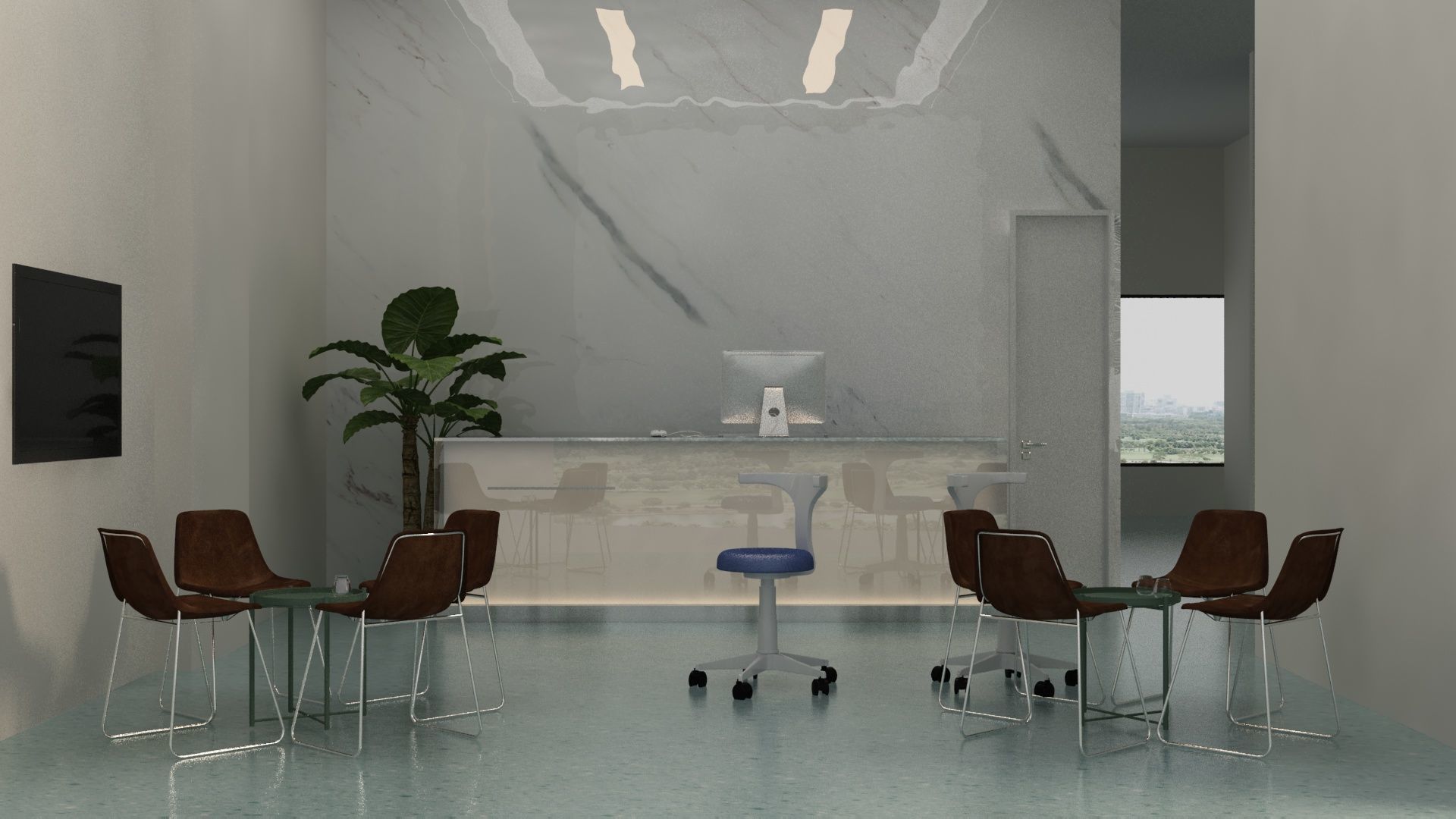 Dental Opearting Room and Lobby 3D model_10