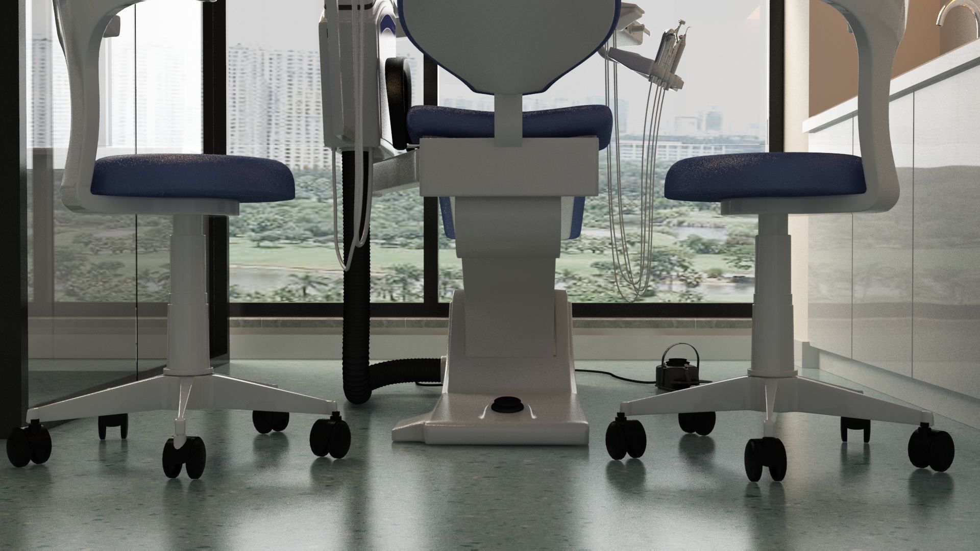 Dental Opearting Room and Lobby 3D model_4