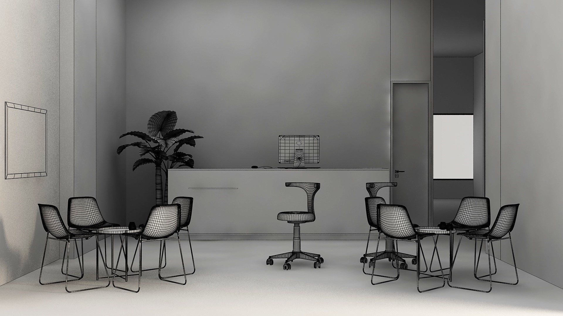 Dental Opearting Room and Lobby 3D model_11