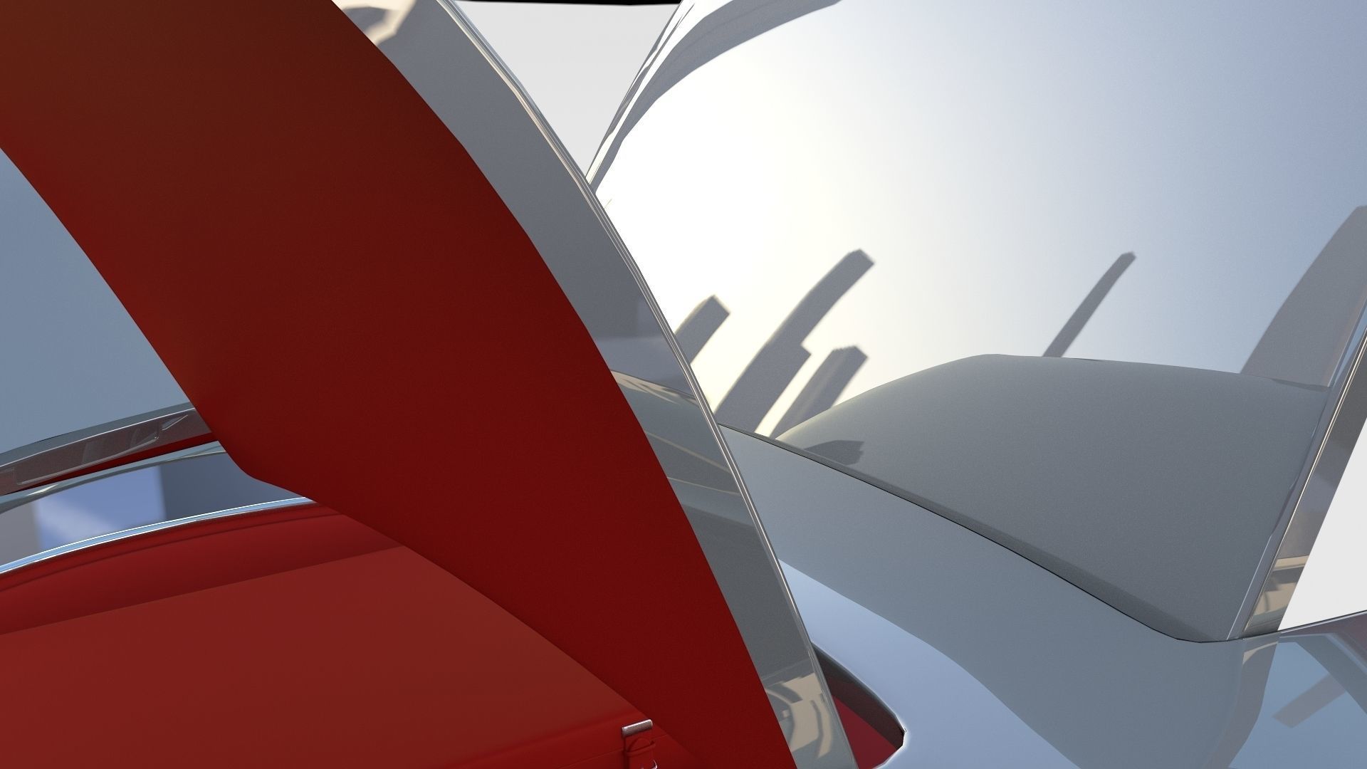 Fully Modelled Rigged Mercedes 300SL Gullwing rev 3D model_11