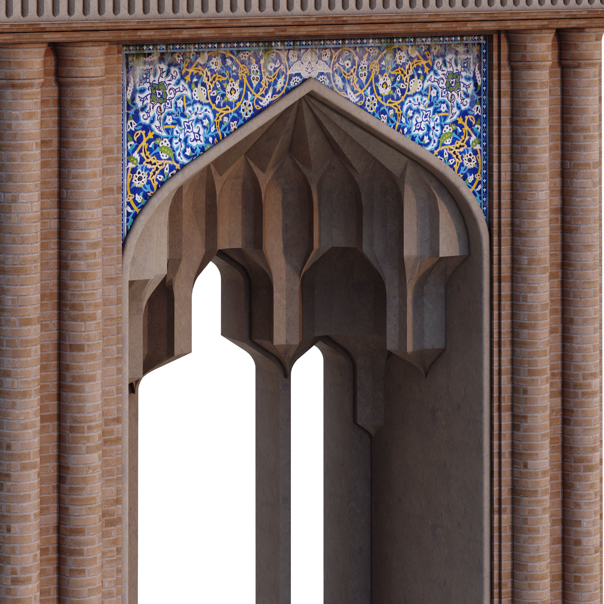 Islamic Muqarnas Arch 3D Printable Model 3D print model_3