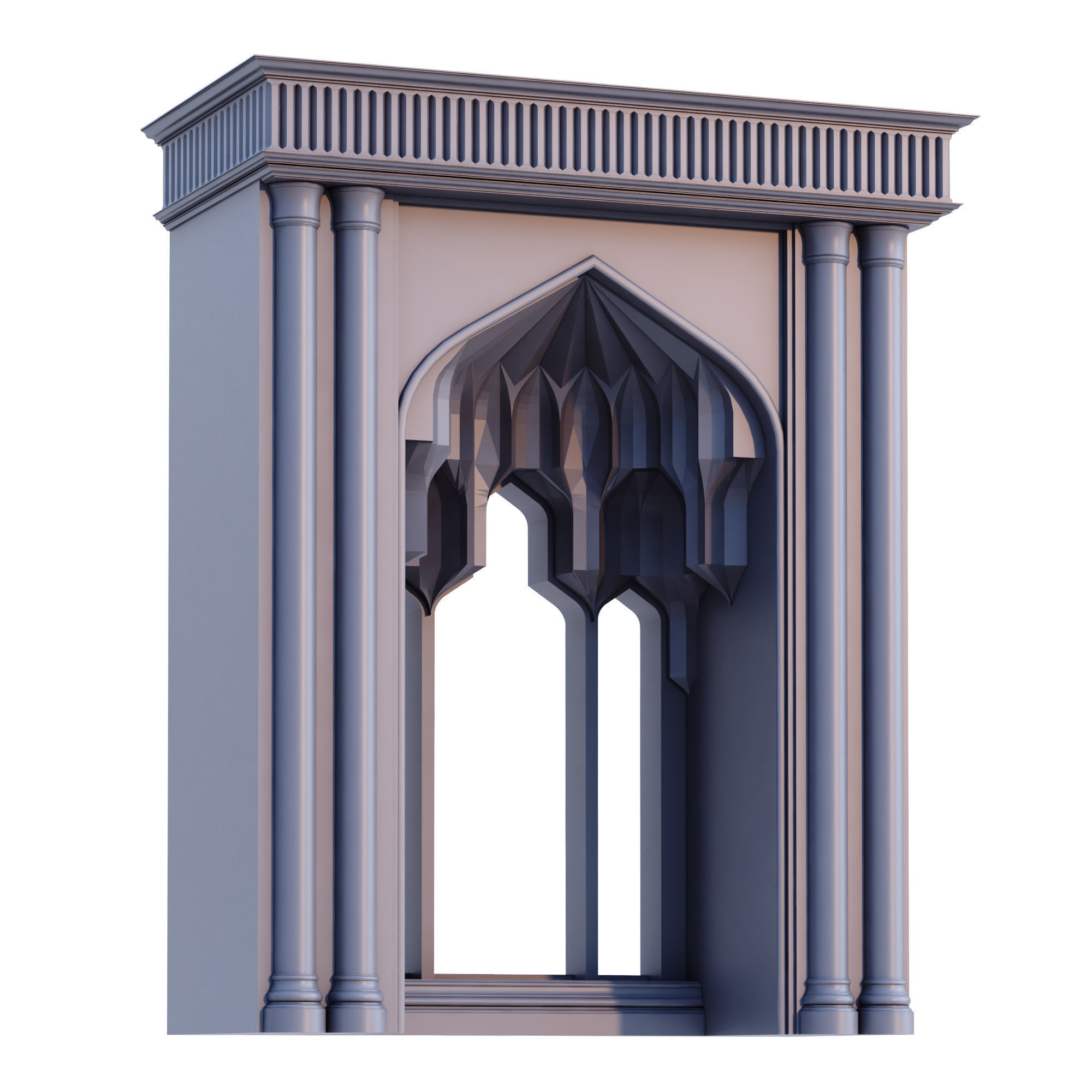 Islamic Muqarnas Arch 3D Printable Model 3D print model_8