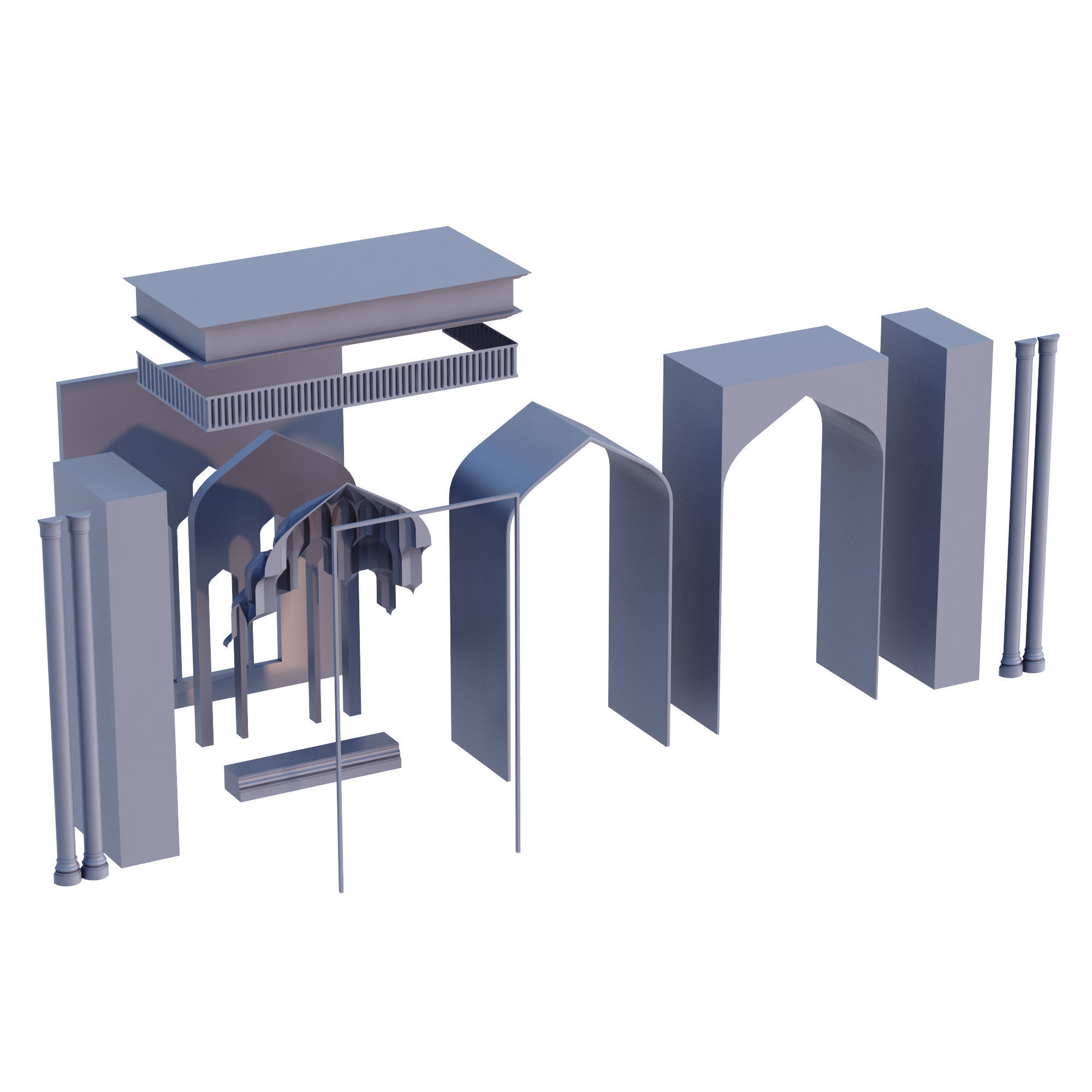 Islamic Muqarnas Arch 3D Printable Model 3D print model_9