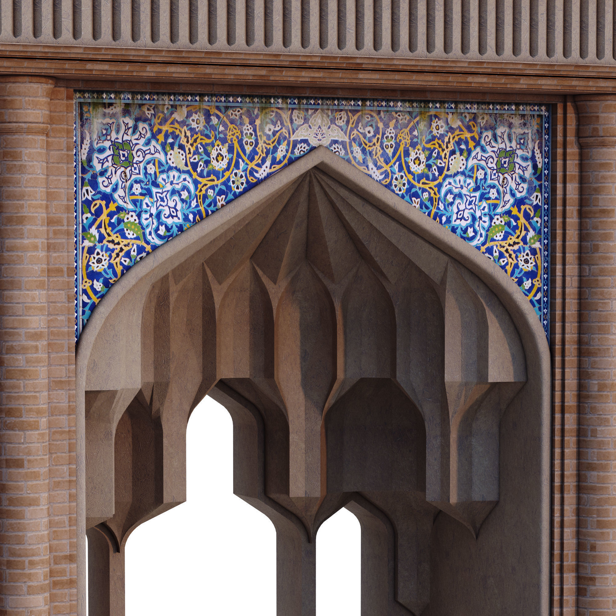 Islamic Muqarnas Arch 3D Printable Model 3D print model_4
