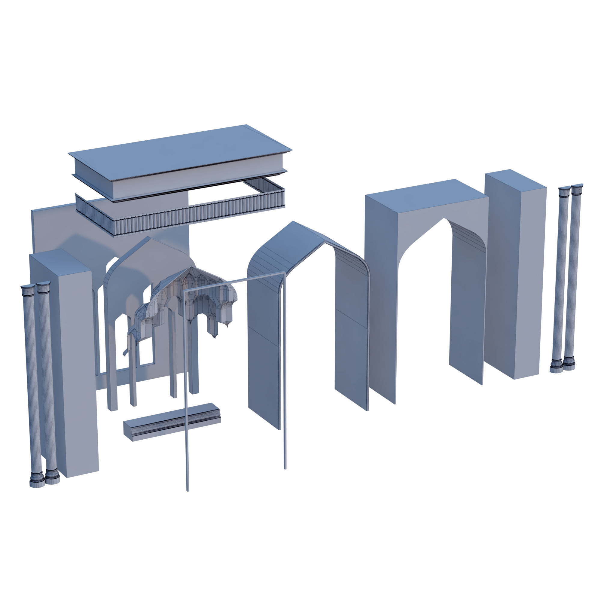 Islamic Muqarnas Arch 3D Printable Model 3D print model_10