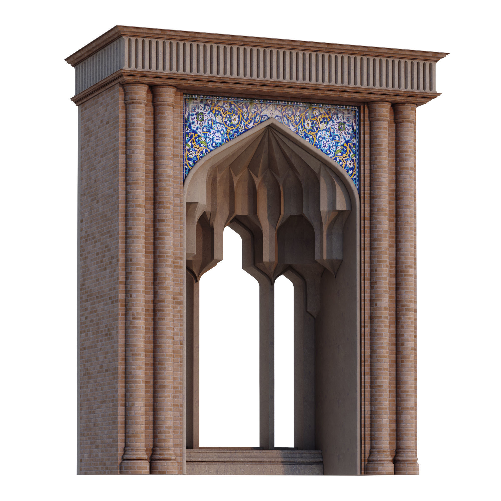 Islamic Muqarnas Arch 3D Printable Model 3D print model_2
