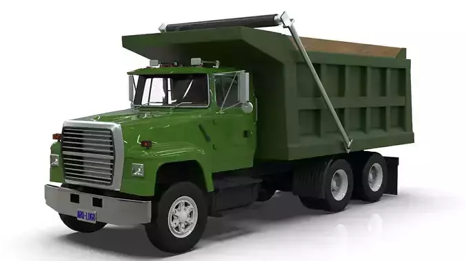 L9000 Tandem Dump Truck 3D model