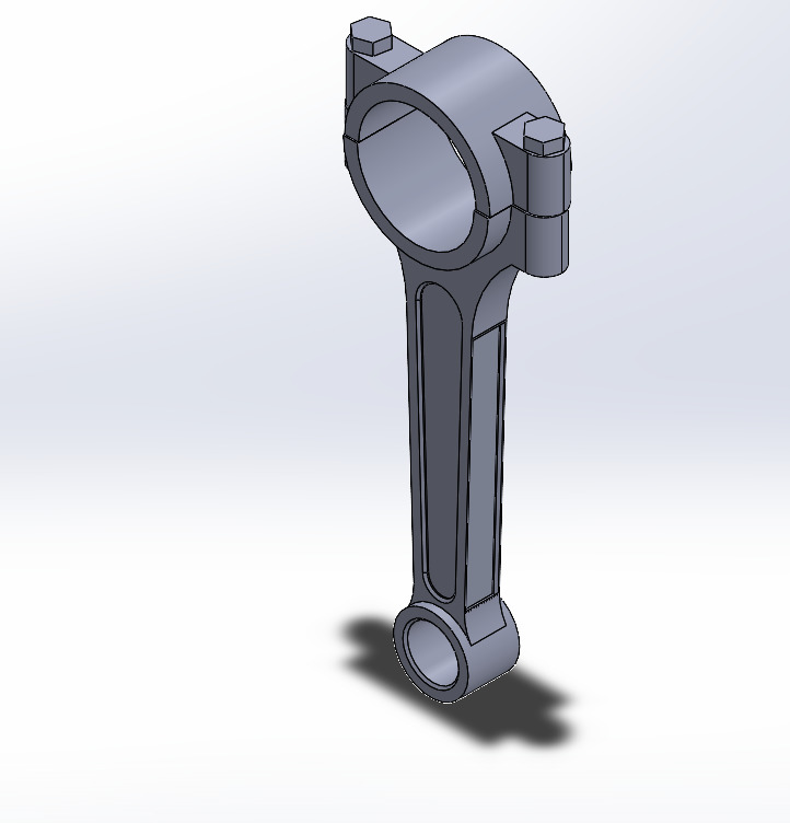 Piston connecting Rod 3D print model_1