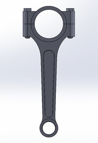 Piston connecting Rod 3D print model