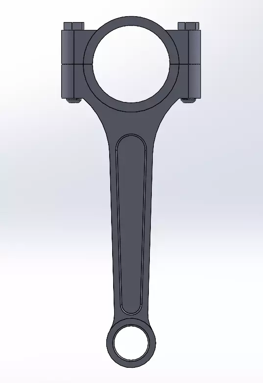 Piston connecting Rod 3D print model_0