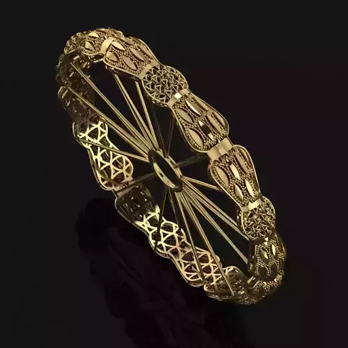 Beautiful Arabic Bangle - In 4 sizes