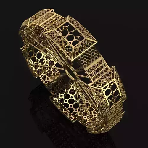 Beautiful Arabic Bangle - In 4 sizes
