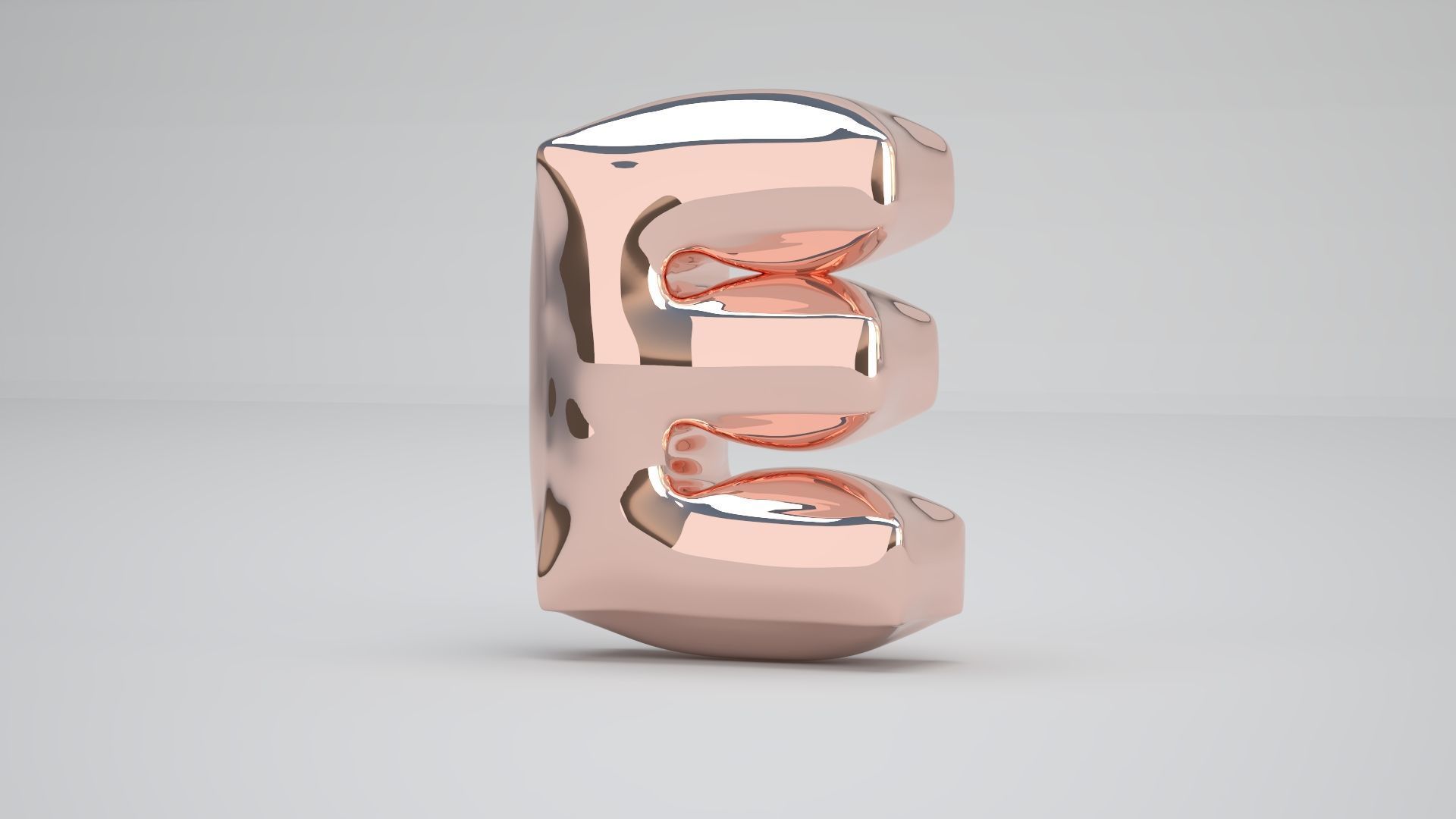 E Balloon Copper 3D model_2