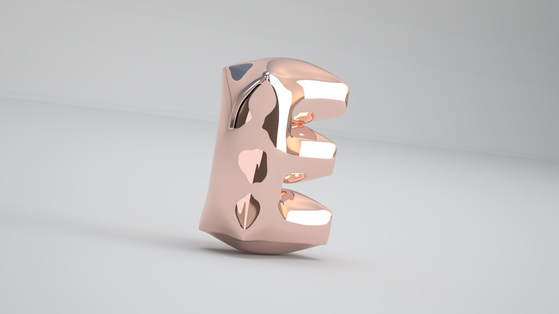 E Balloon Copper 3D model_4