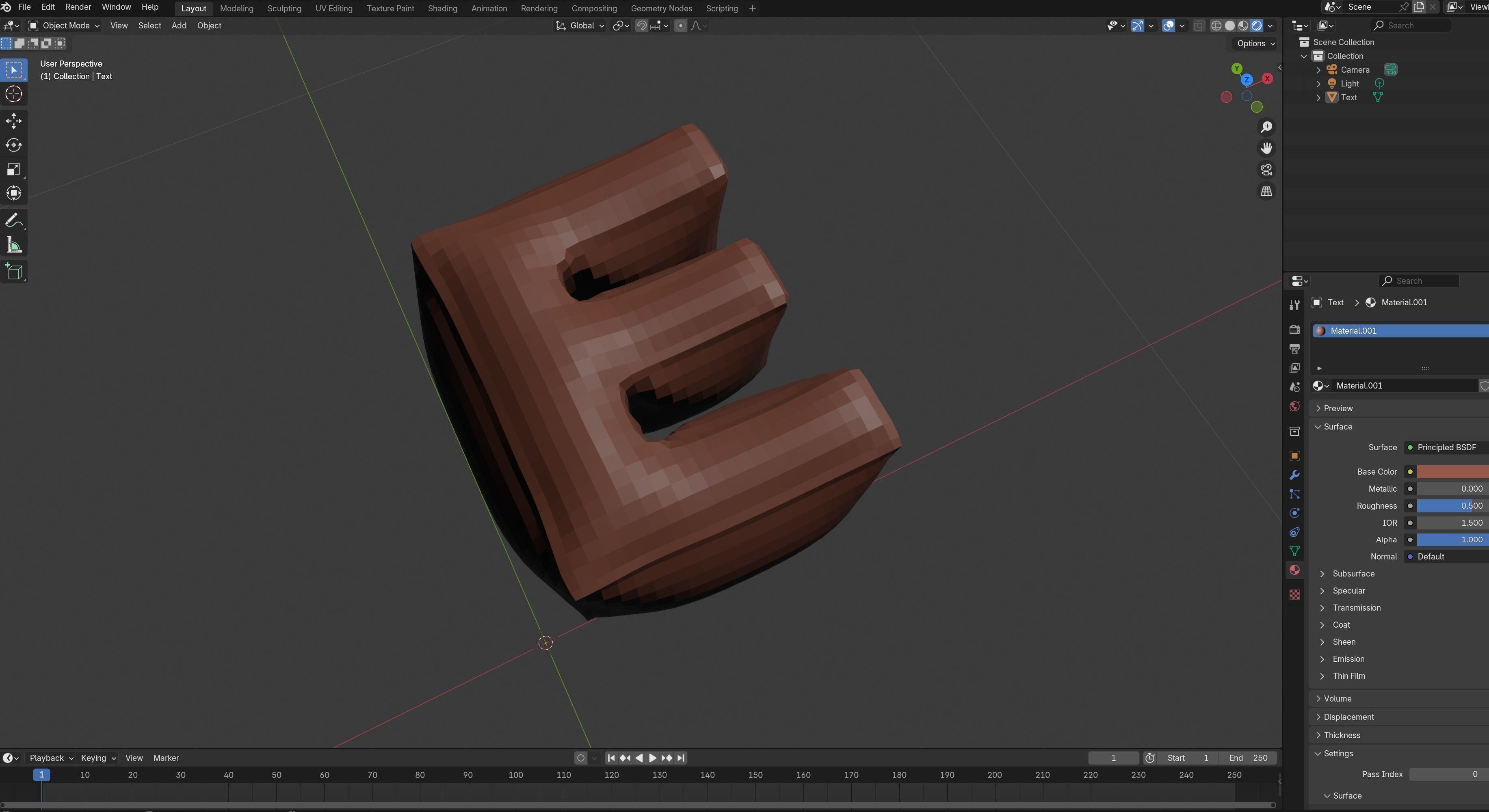 E Balloon Copper 3D model_5
