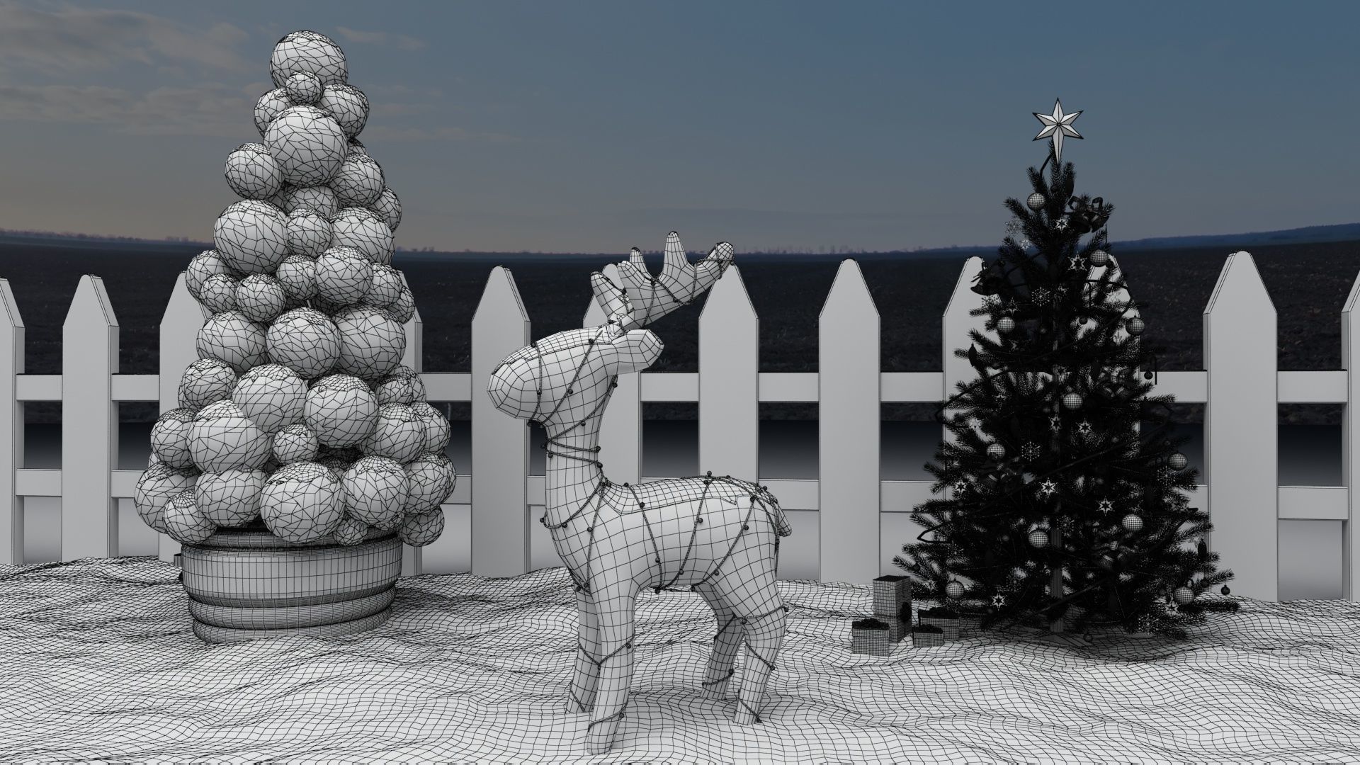 Cristmas Amusment Park 3D model_5