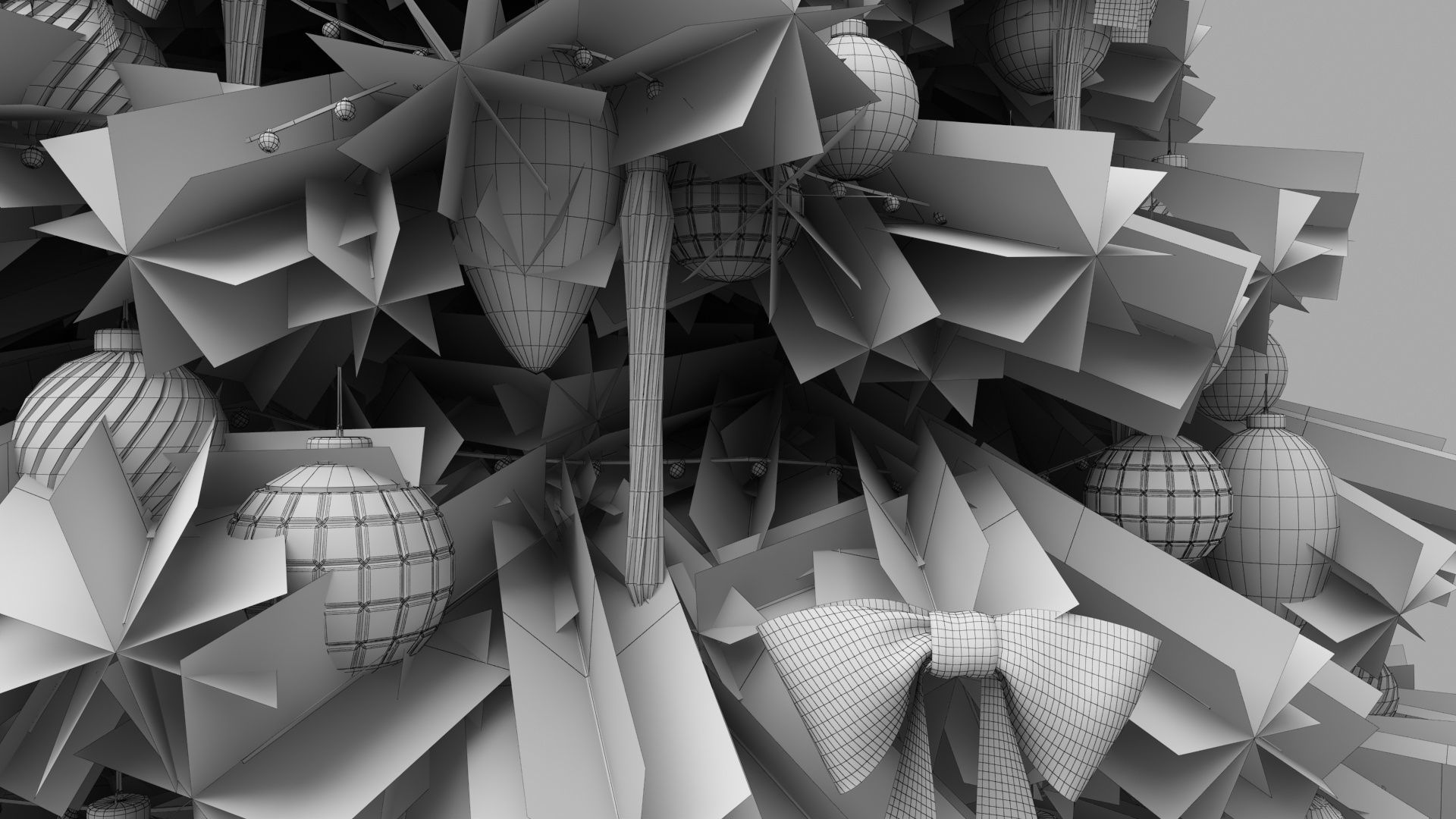 Cristmas Amusment Park 3D model_28