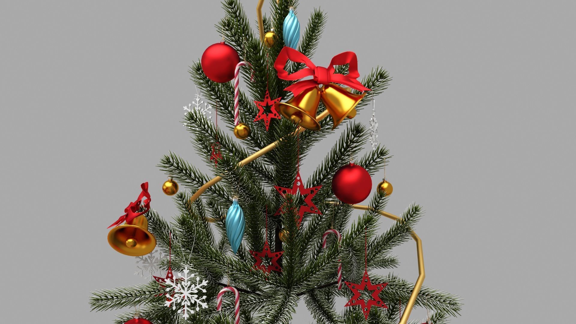 Cristmas Amusment Park 3D model_30