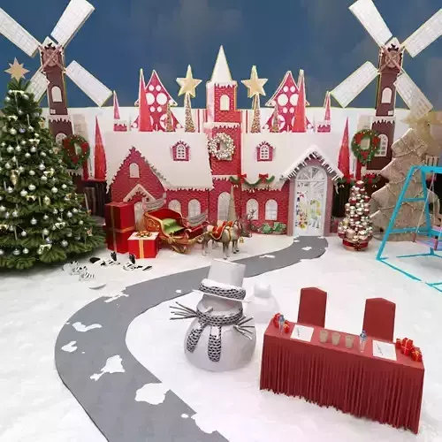 Cristmas Amusment Park 3D model