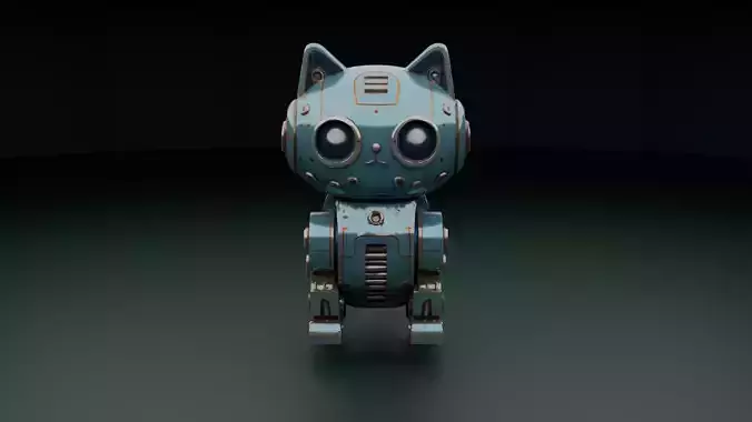 MechaKit Stylized Robot Cat 