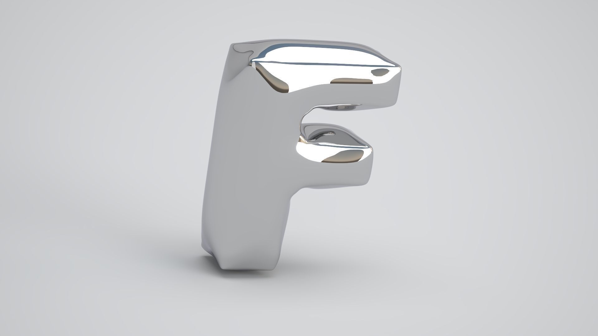 F Balloon Silver 3D model_1