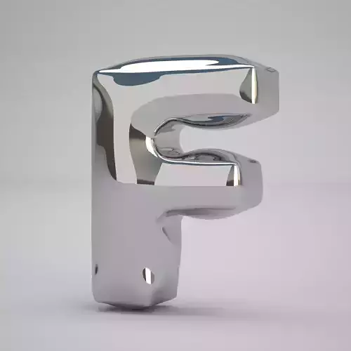 F Balloon Silver 3D model