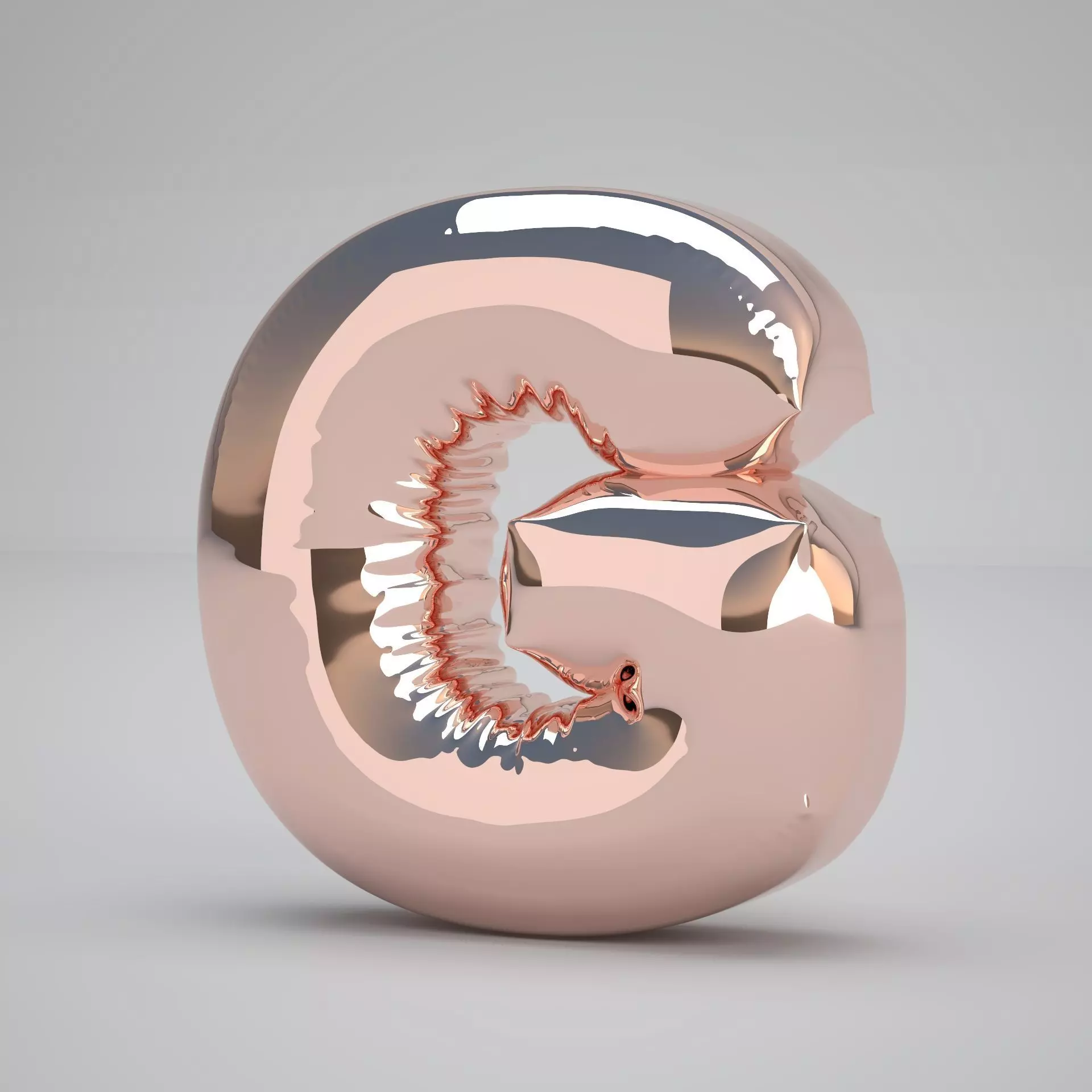 G Balloon Copper 3D model_0