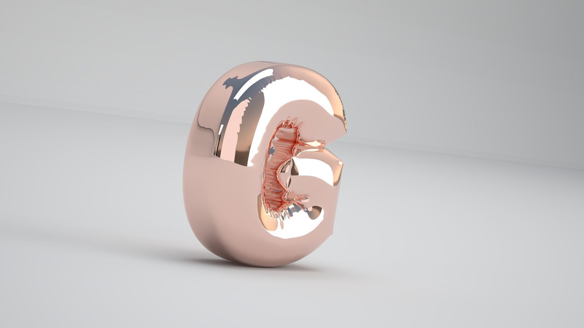 G Balloon Copper 3D model_4