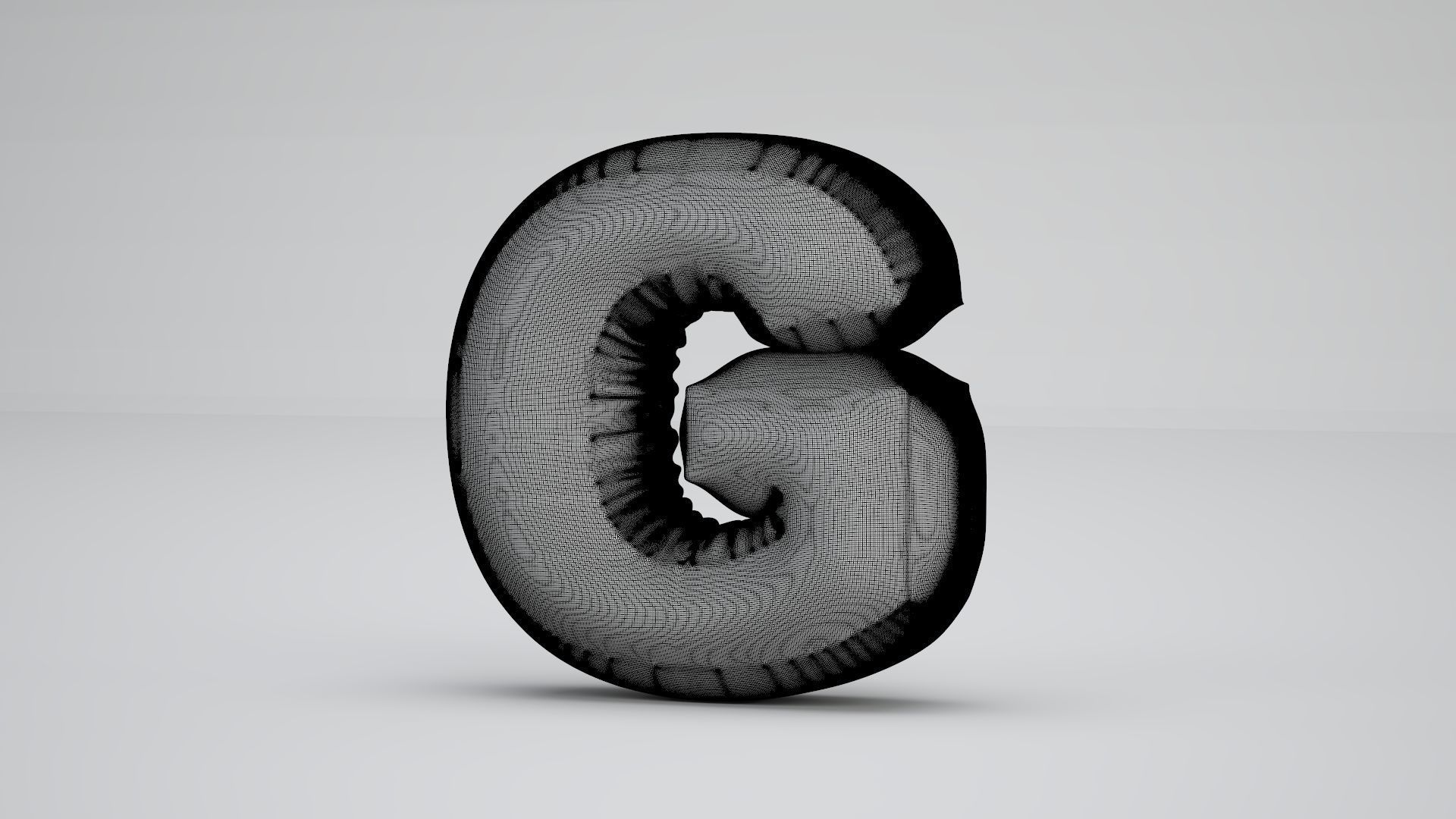 G Balloon Copper 3D model_7