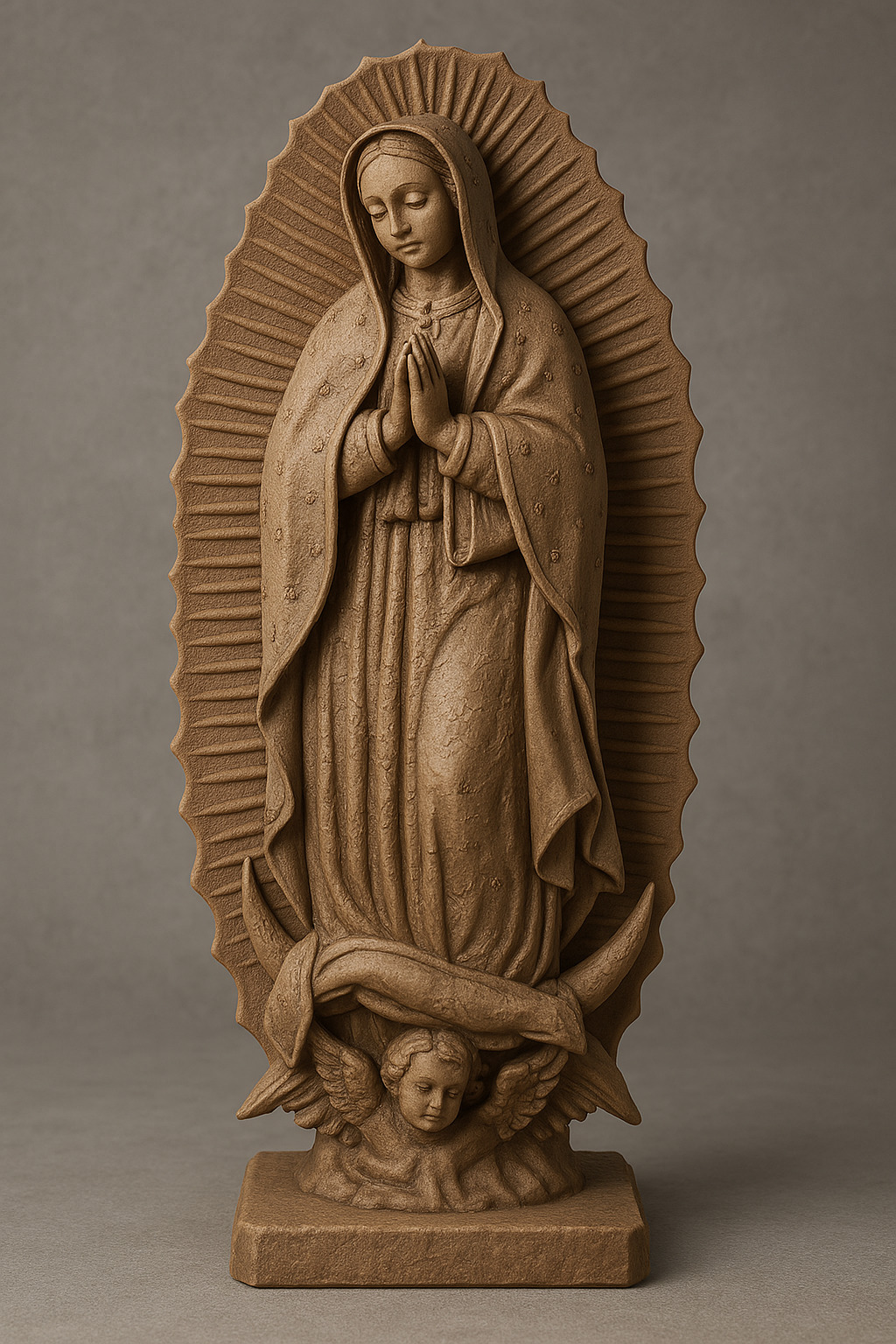 Our Lady of Guadalupe Statue 3D print model_1