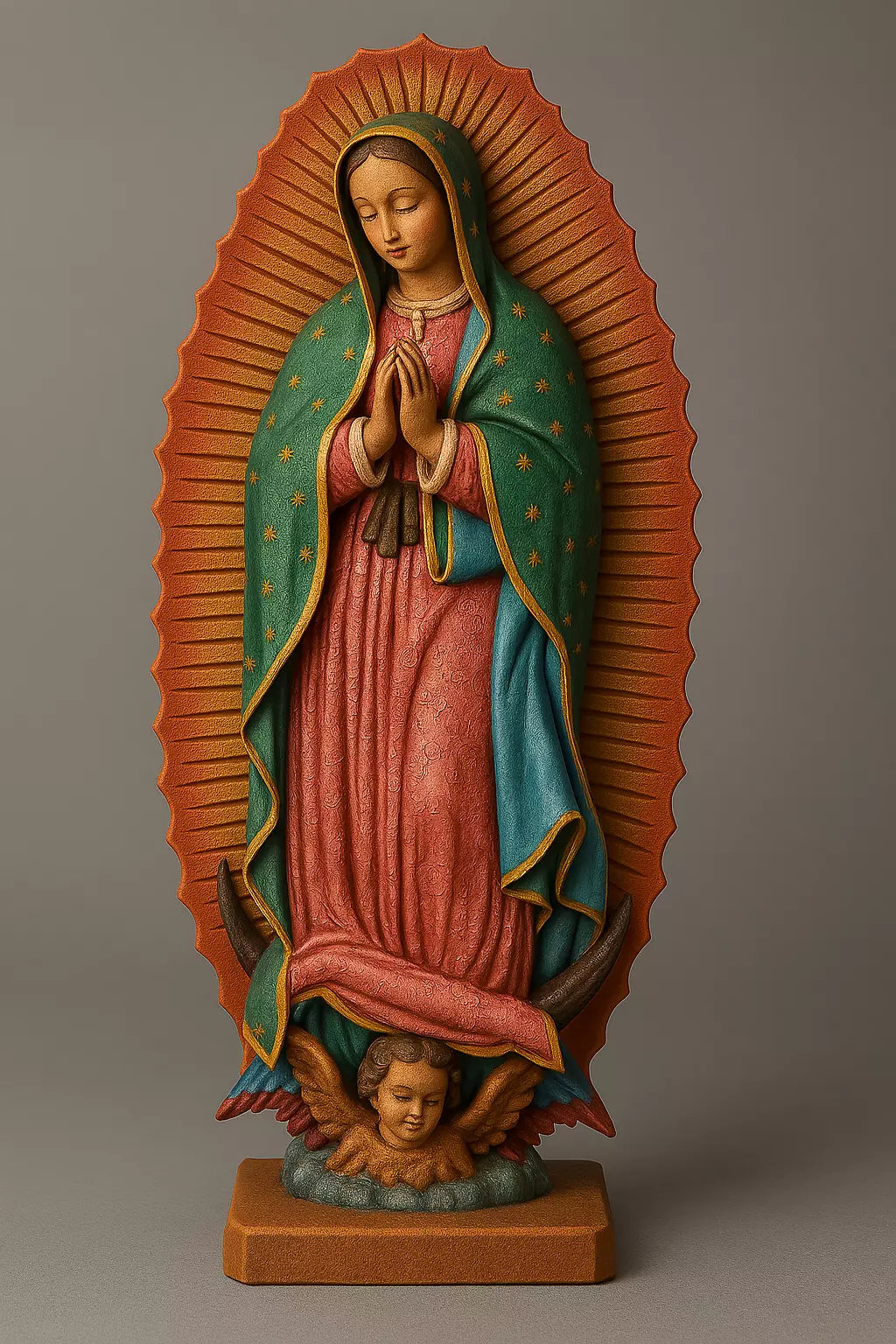 Our Lady of Guadalupe Statue 3D print model_0