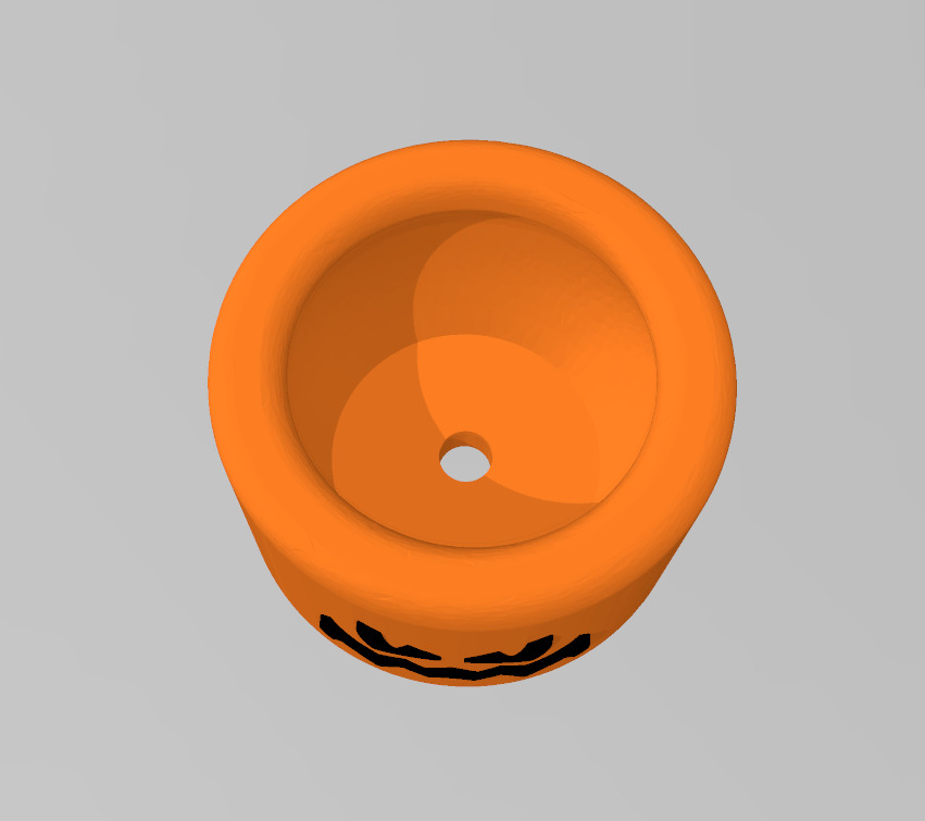 MINIMALIST HALLOWEEN POT - Pumpkin 3D print model_1