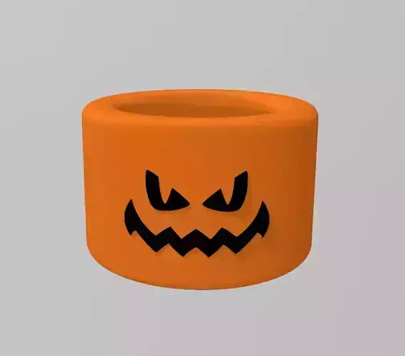 MINIMALIST HALLOWEEN POT - Pumpkin 3D print model