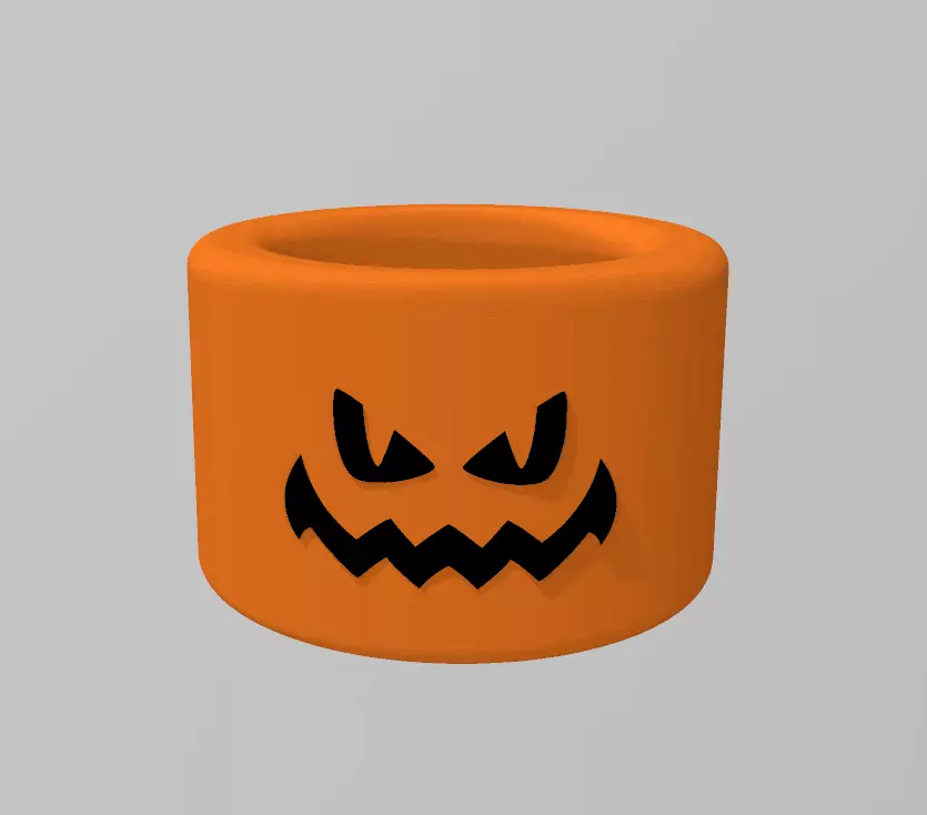 MINIMALIST HALLOWEEN POT - Pumpkin 3D print model_0