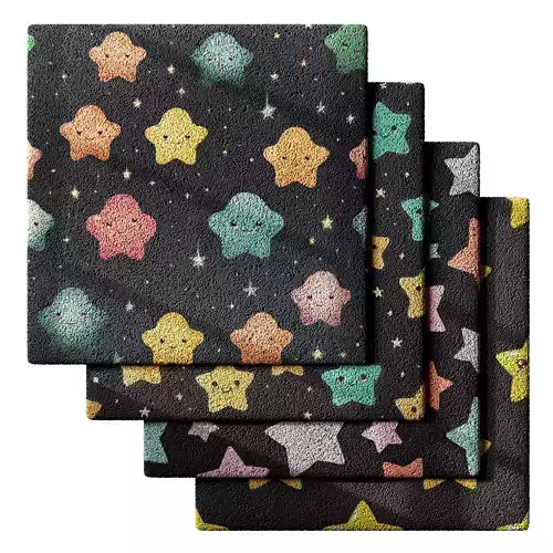 Kids Carpet Set 39 3D model
