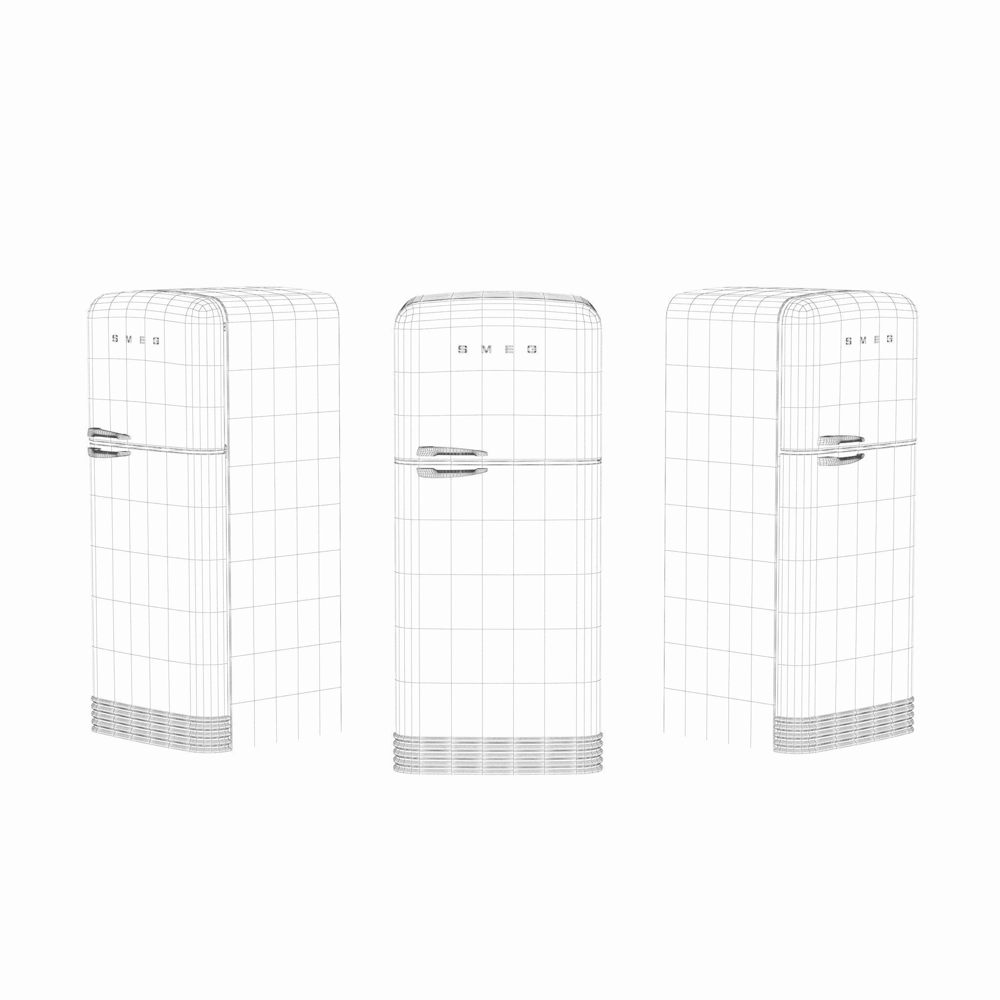 Smeg Refrigerator 3D model_1