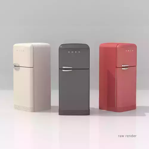 Smeg Refrigerator 3D model