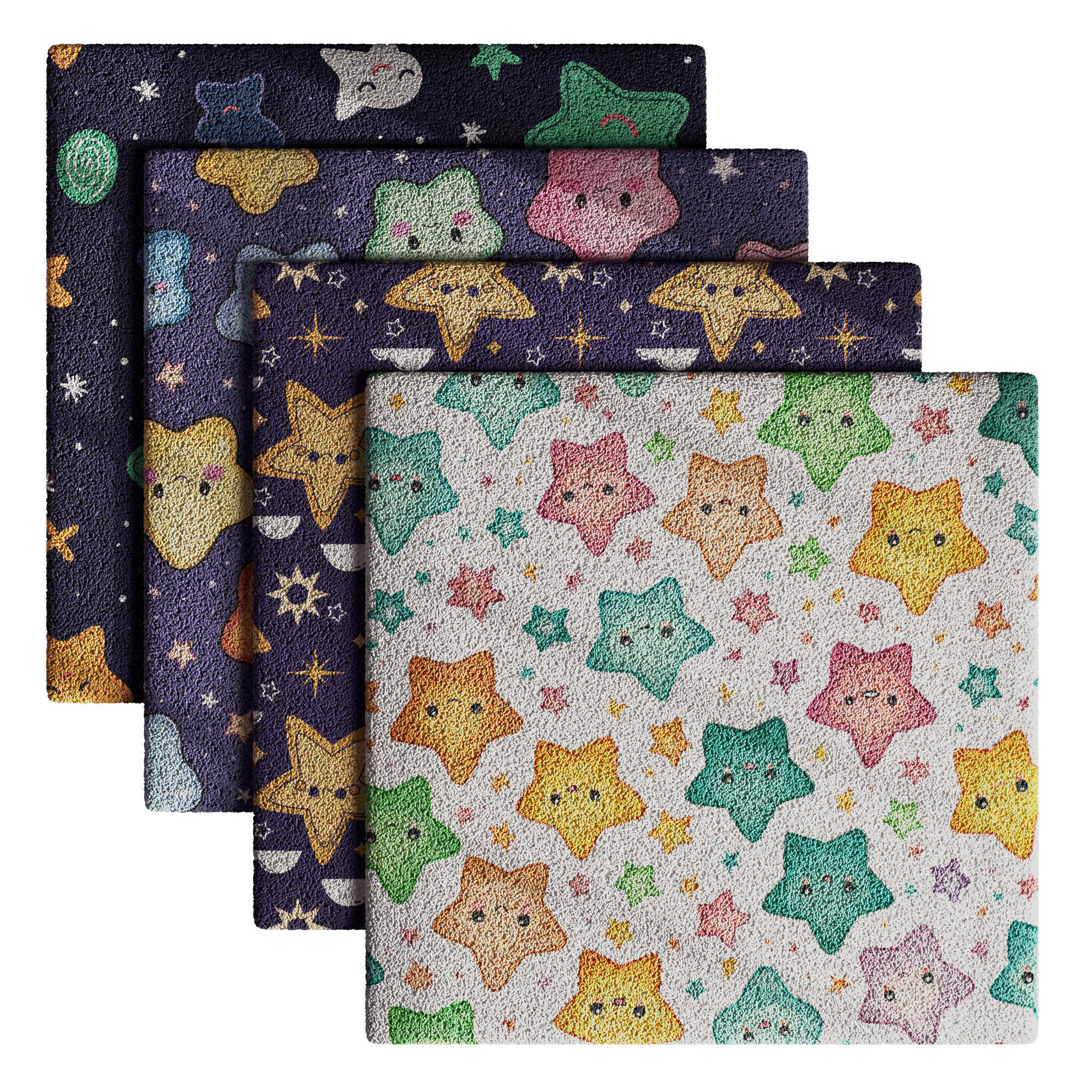 Kids Carpet Set 40 3D model_7