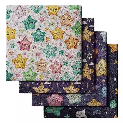 Kids Carpet Set 40 3D model
